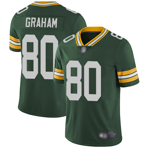 Green Bay Packers Limited Green Men #80 Graham Jimmy Home Jersey Nike NFL Vapor Untouchable->youth nfl jersey->Youth Jersey